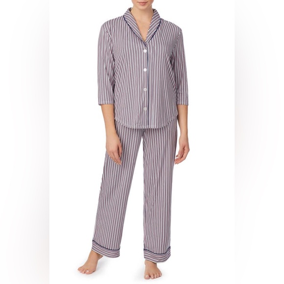 Room Service Other - ROOM SERVICE Cozy Cool Pajamas In Cameo/ Ink/ Pink Stripe